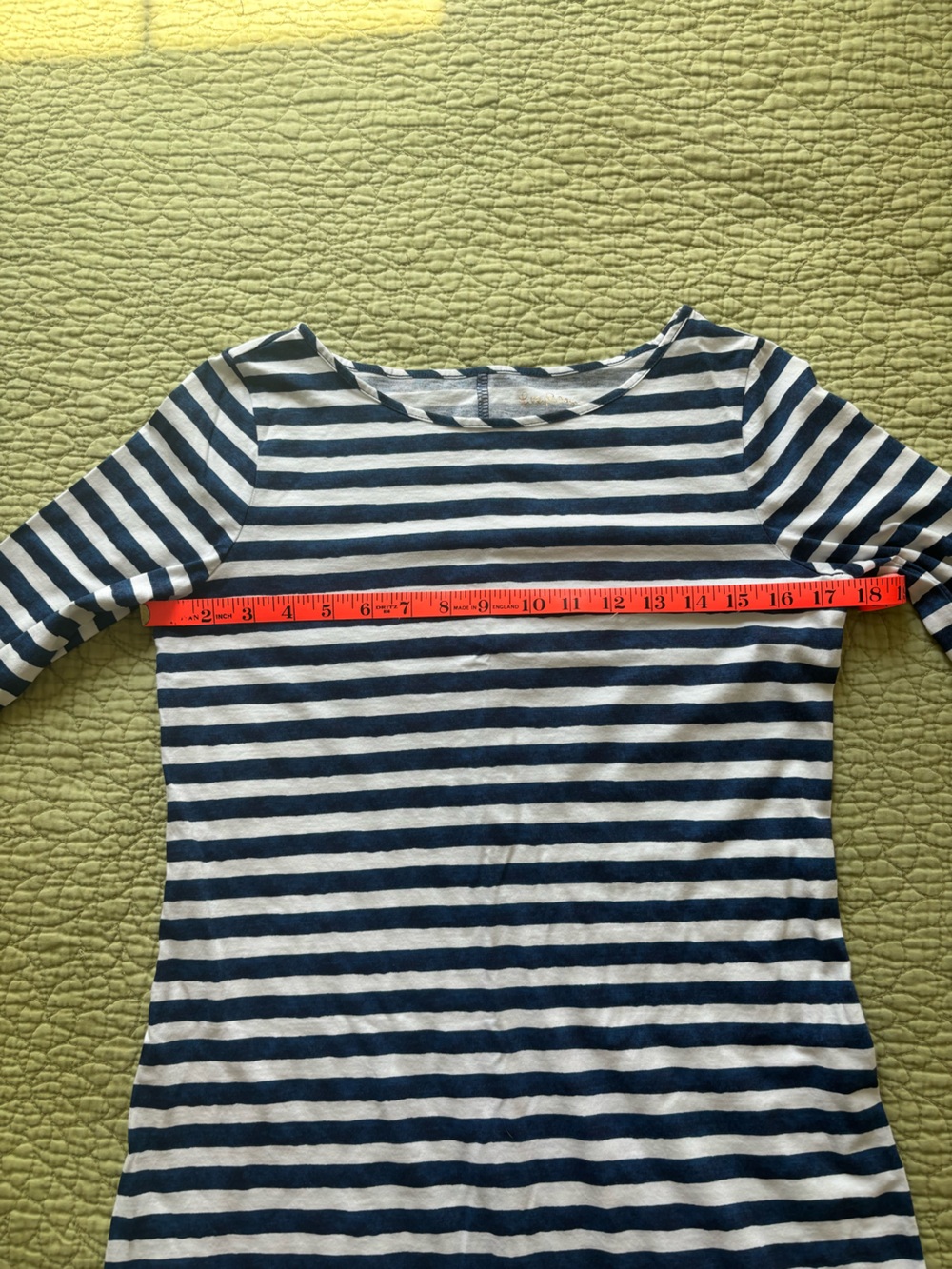 Lily Pulitzer Casual Dress Blue & White Stripe 3/4 Sleeve S - Picture 6 of 11